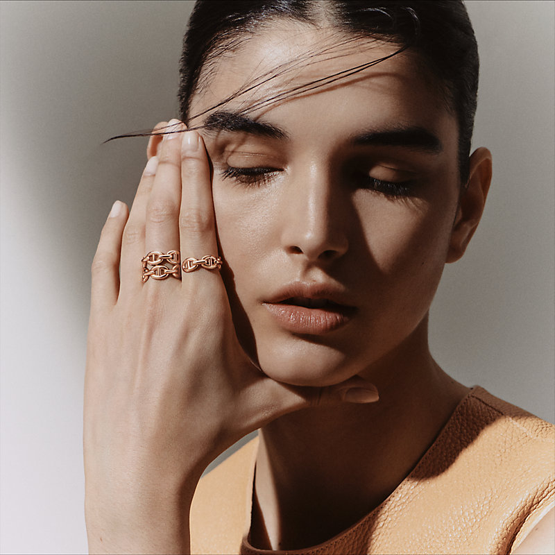 【希少♪】Chaine d'ancre Enchainee ダブルリング Chaine d'ancre Enchainee double ring | Hermès UK